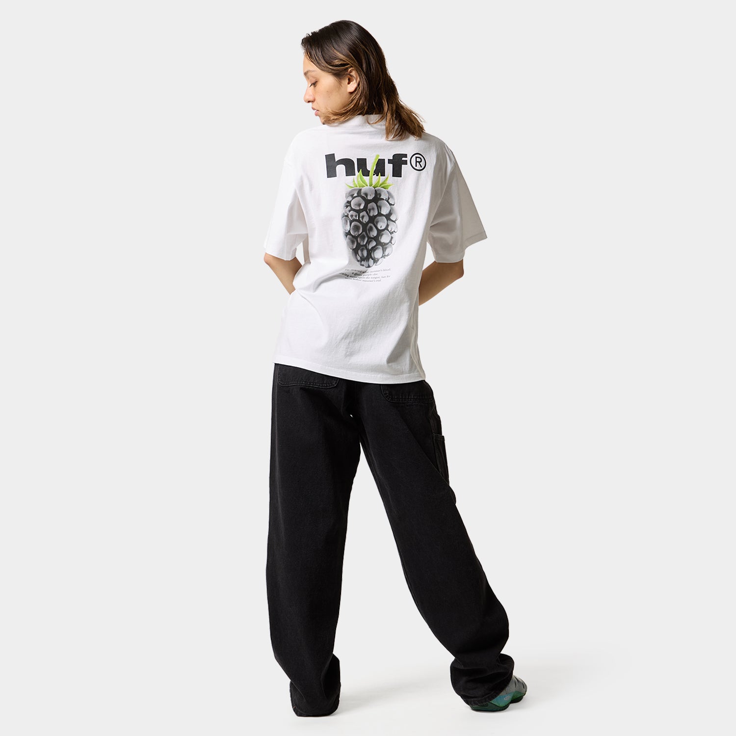 HUF (ハフ) Worldwide JP /T-SHIRTS（Tシャツ）/ BLACK BERRY TEE商品 / ASH GREY