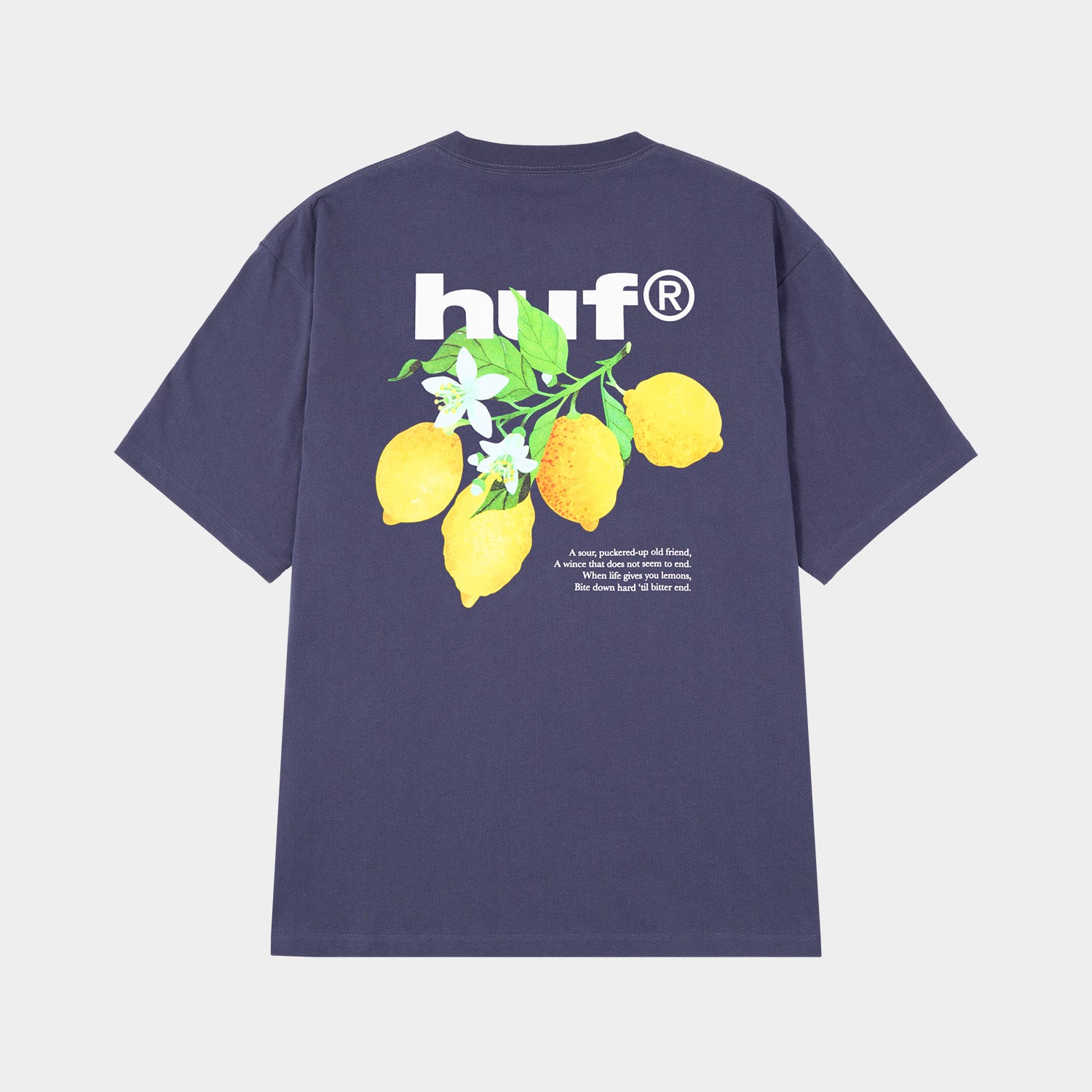 HUF (ハフ) Worldwide JP /T-SHIRTS（Tシャツ）/ SOUR LEMON TEE商品 / NAVY