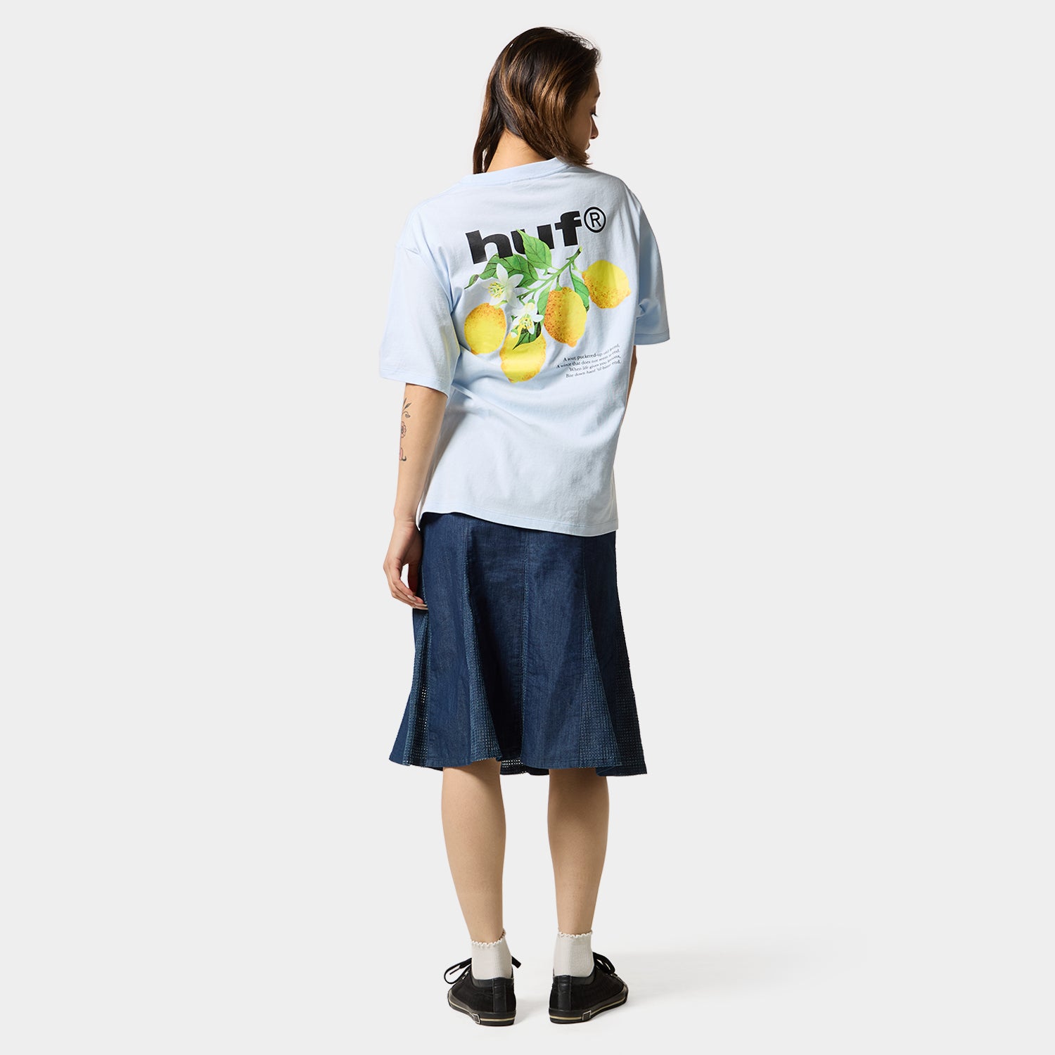 HUF (ハフ) Worldwide JP /T-SHIRTS（Tシャツ）/ SOUR LEMON TEE商品 / NAVY