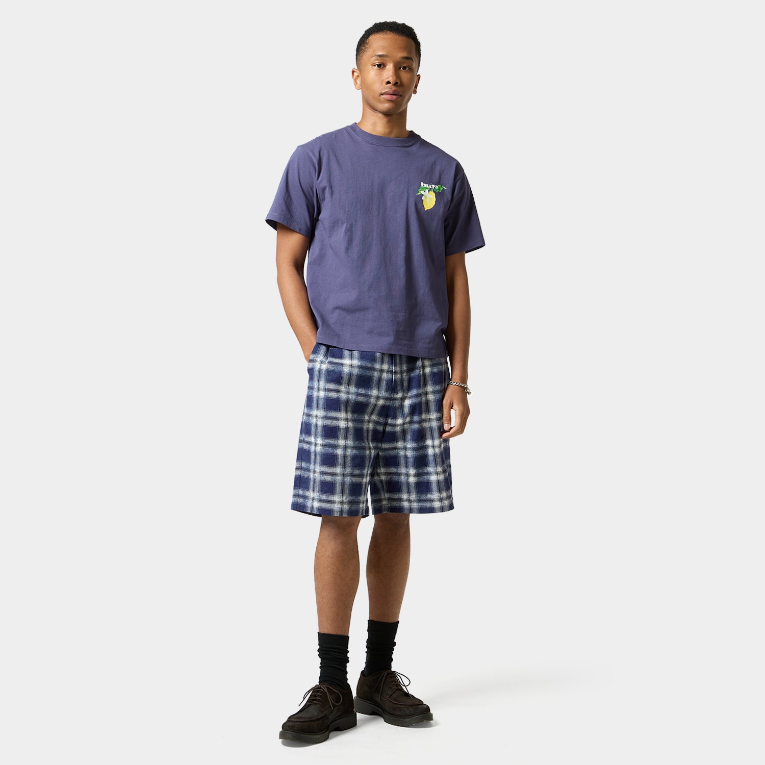 HUF (ハフ) Worldwide JP /T-SHIRTS（Tシャツ）/ SOUR LEMON TEE商品 / NAVY