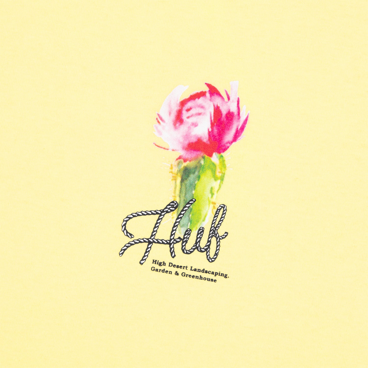 HUF (ハフ) Worldwide JP /T-SHIRTS（Tシャツ）/ DESERT ROSE TEE商品 / LT YELLOW