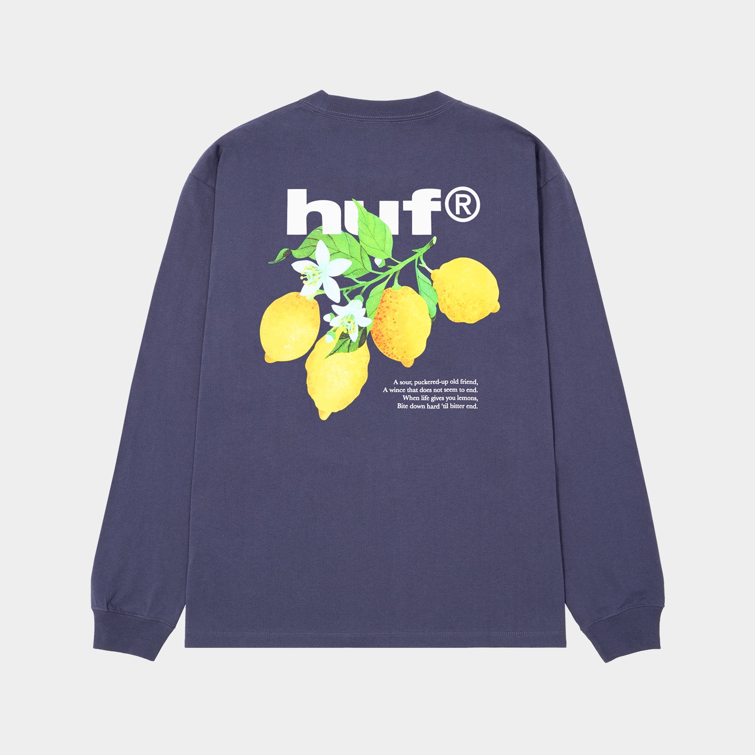 HUF (ハフ) Worldwide JP /T-SHIRTS（Tシャツ）/ SOUR LEMON LS TEE商品 / BLACK