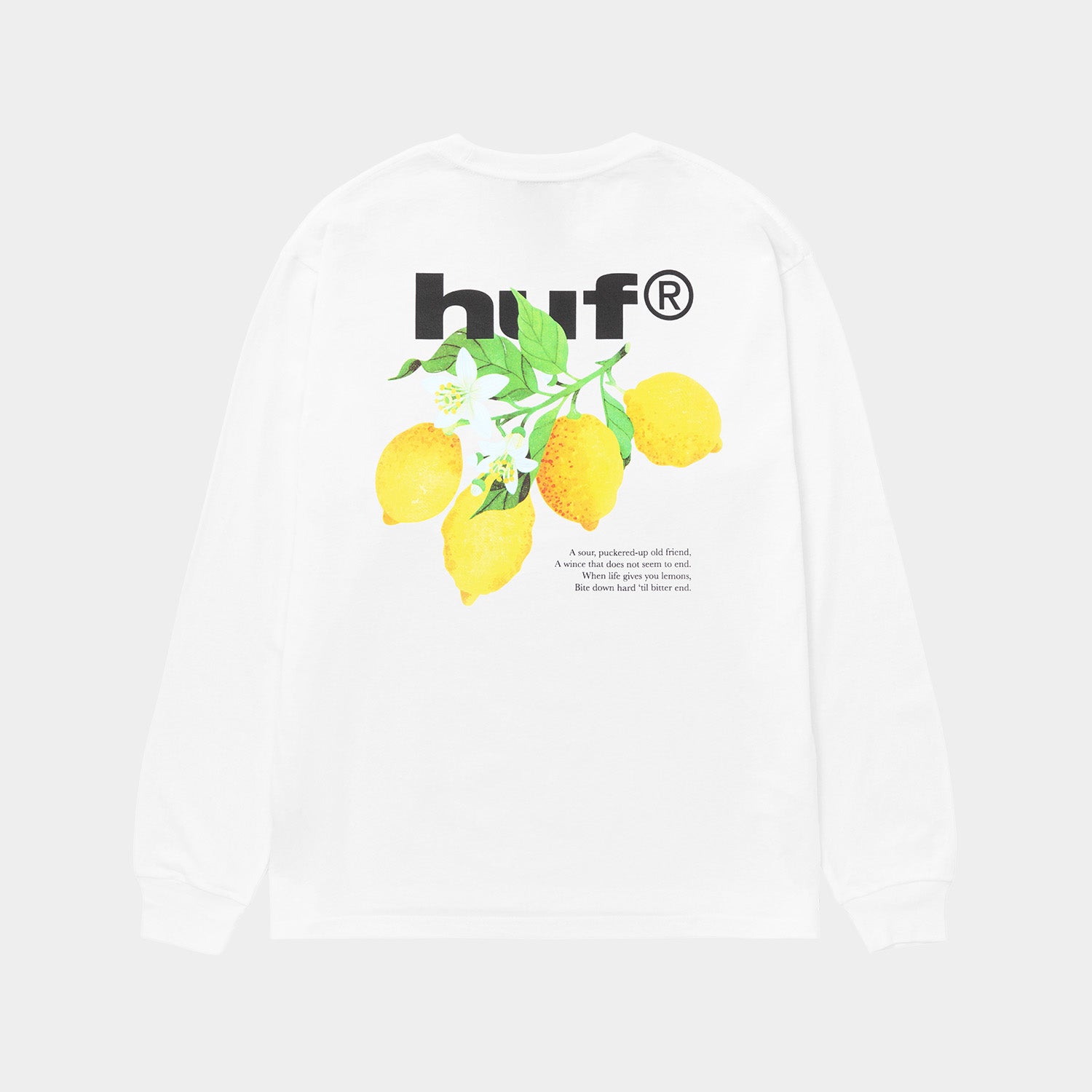 HUF (ハフ) Worldwide JP /T-SHIRTS（Tシャツ）/ SOUR LEMON LS TEE商品 / BLACK