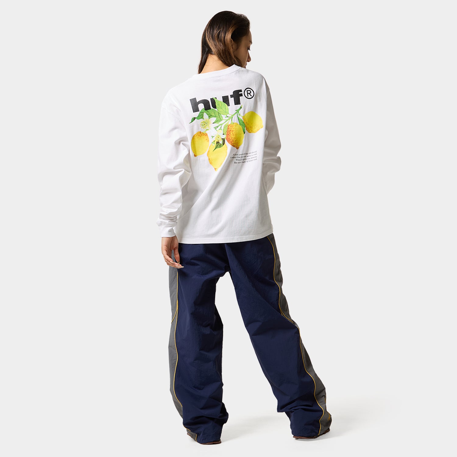 HUF (ハフ) Worldwide JP /T-SHIRTS（Tシャツ）/ SOUR LEMON LS TEE商品 / BLACK