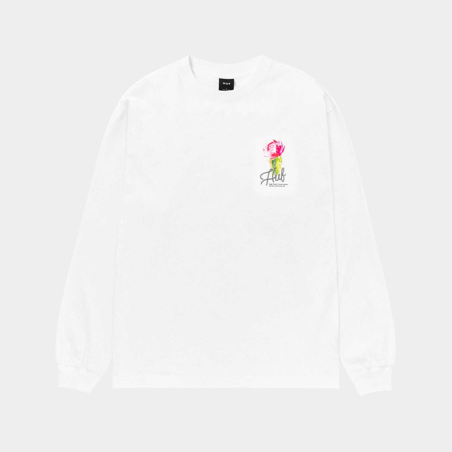 HUF (ハフ) Worldwide JP /T-SHIRTS（Tシャツ）/ DESERT ROSE LS TEE商品 / CHARCOAL