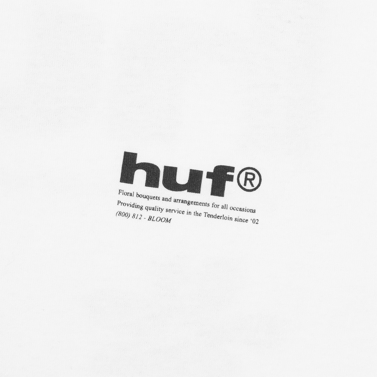 HUF (ハフ) Worldwide JP /T-SHIRTS（Tシャツ）/ BLOOM &amp; GLOOM TEE商品 / WHITE