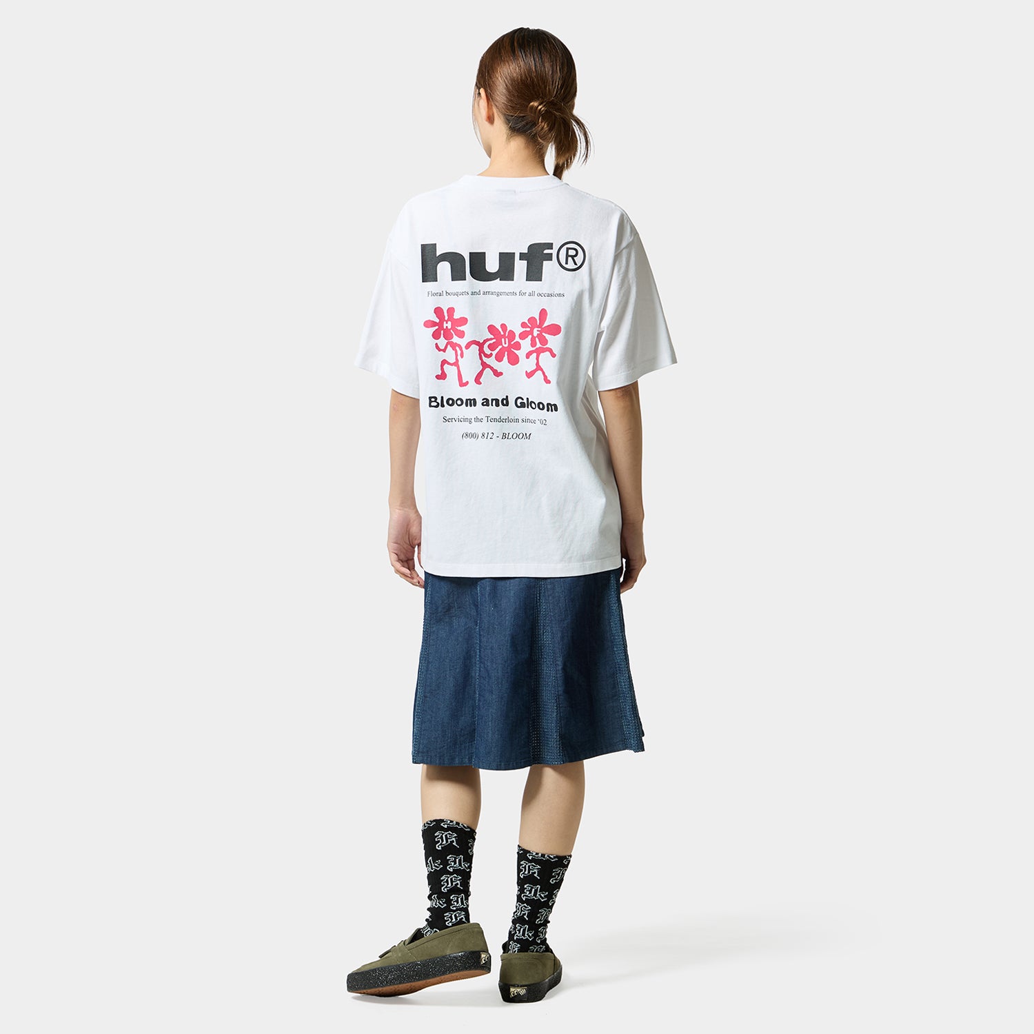 HUF (ハフ) Worldwide JP /T-SHIRTS（Tシャツ）/ BLOOM &amp; GLOOM TEE商品 / WHITE