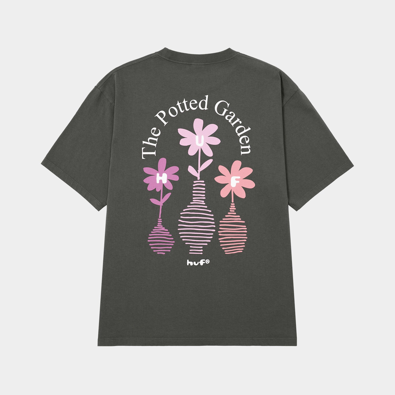 HUF (ハフ) Worldwide JP /T-SHIRTS（Tシャツ）/ THE POTTED GARDEN TEE商品 / CHARCOAL