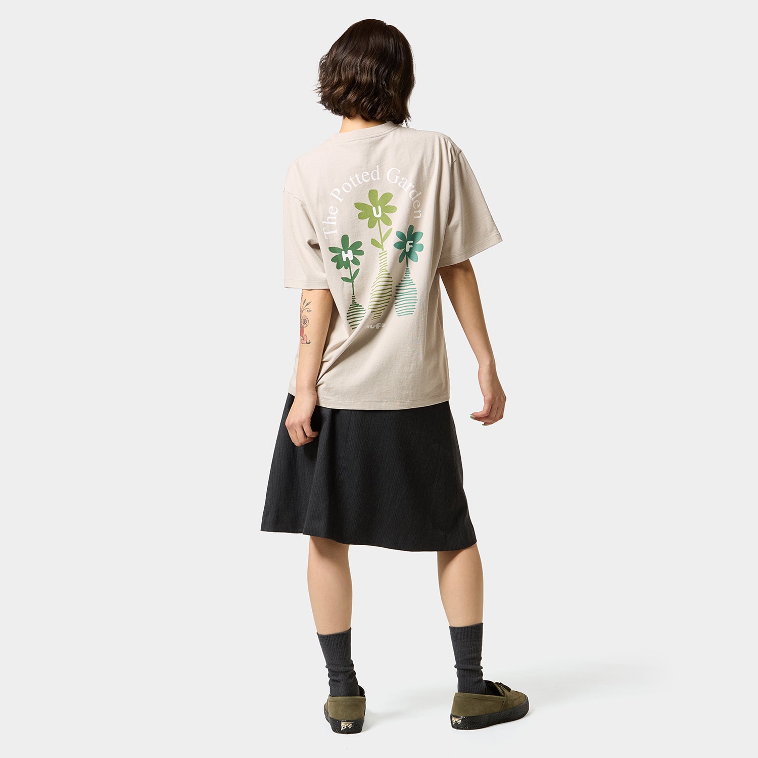 HUF (ハフ) Worldwide JP /T-SHIRTS（Tシャツ）/ THE POTTED GARDEN TEE商品 / CHARCOAL