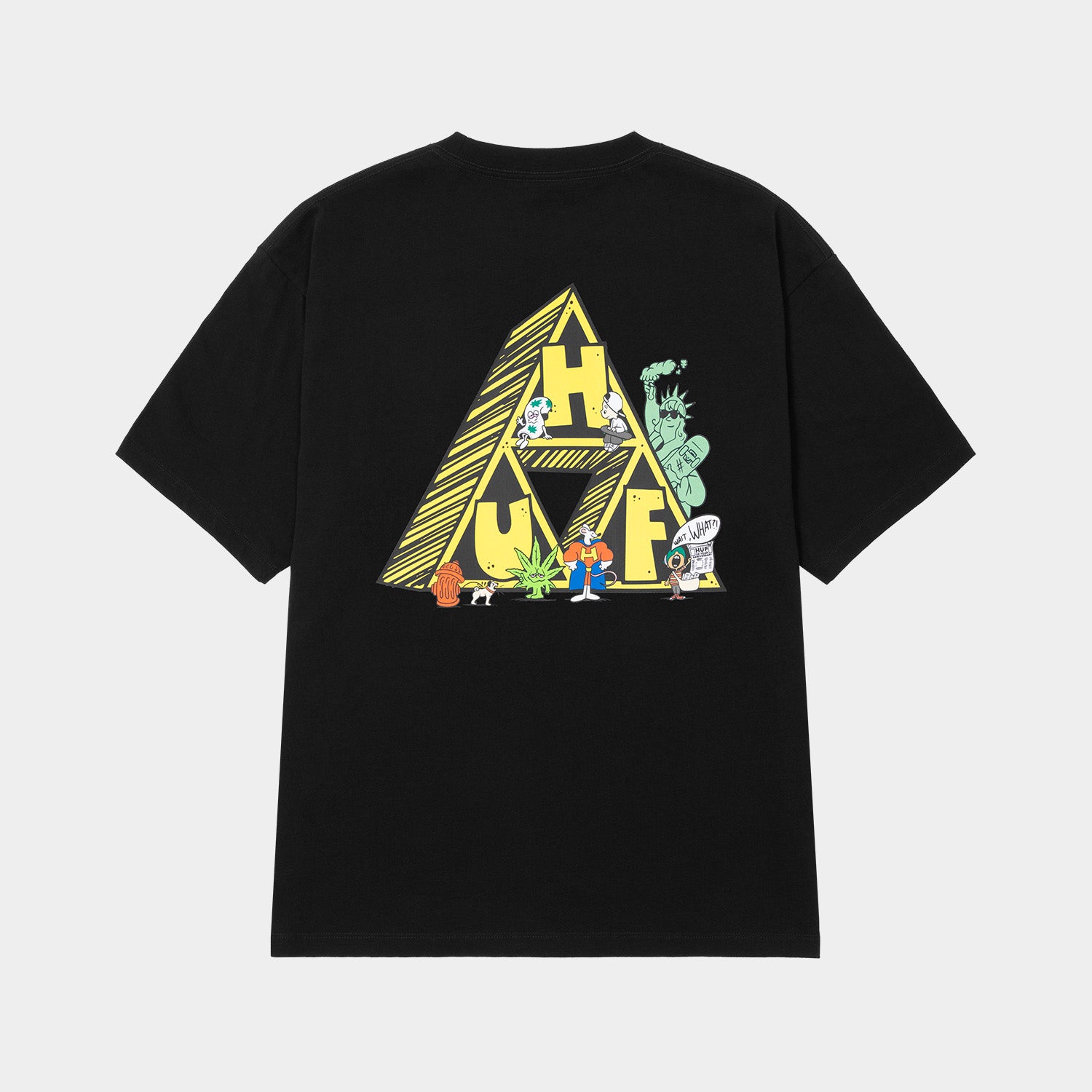 HUF (ハフ) Worldwide JP /T-SHIRTS（Tシャツ）/ 【オンラインストア限定】SATURDAY MORNING TT TEE商品 / BLACK