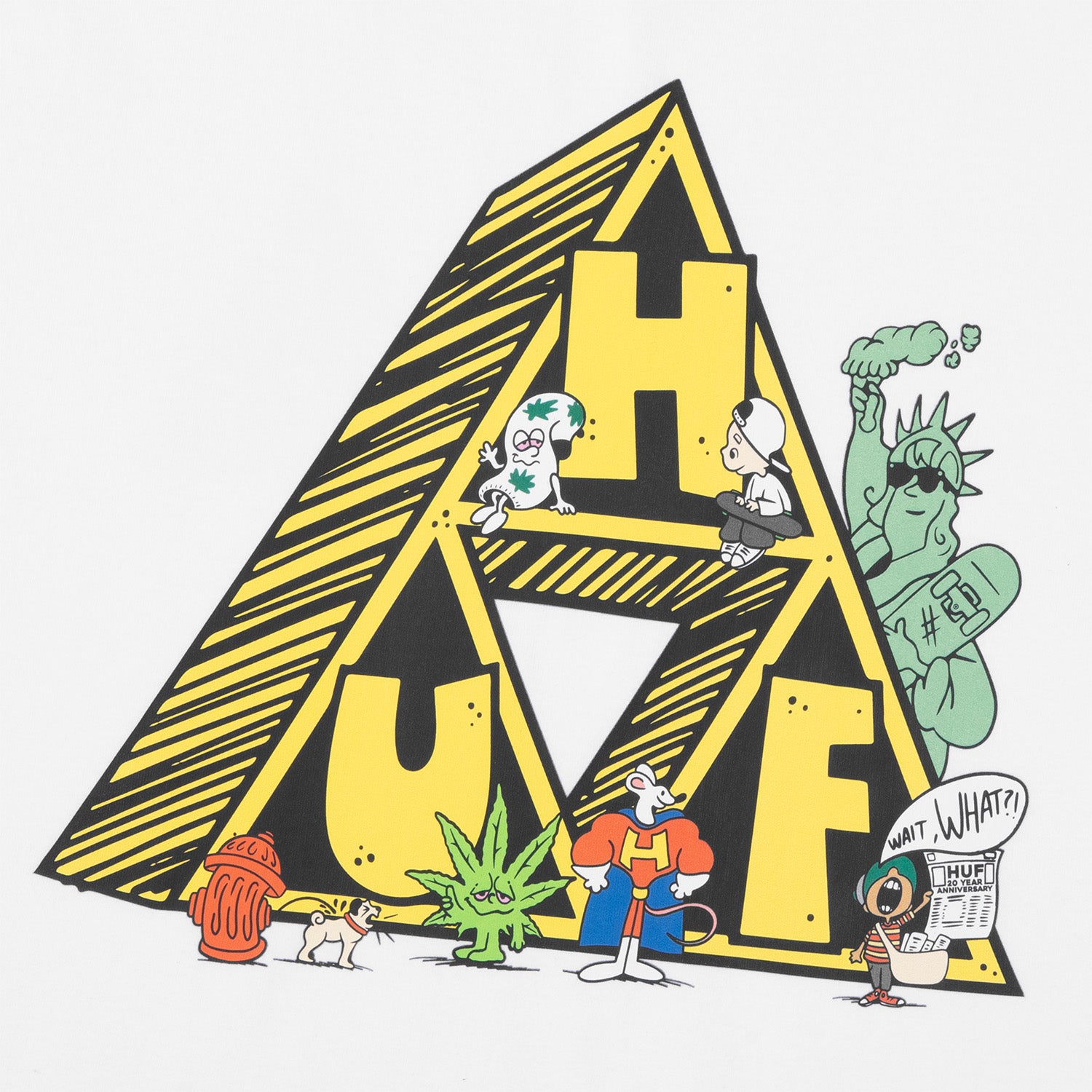HUF (ハフ) Worldwide JP /T-SHIRTS（Tシャツ）/ 【オンラインストア限定】SATURDAY MORNING TT TEE商品 / BLACK