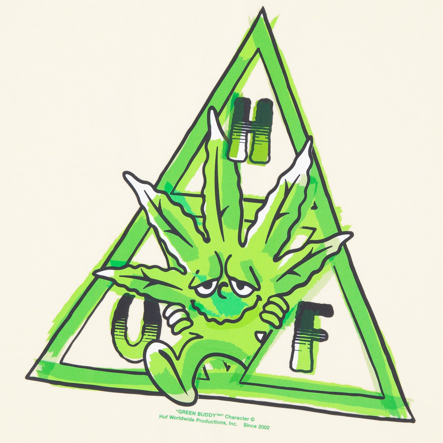 HUF (ハフ) Worldwide JP /T-SHIRTS（Tシャツ）/ 【オンラインストア限定】GREEN BUDDY TT TEE商品 / NATURAL