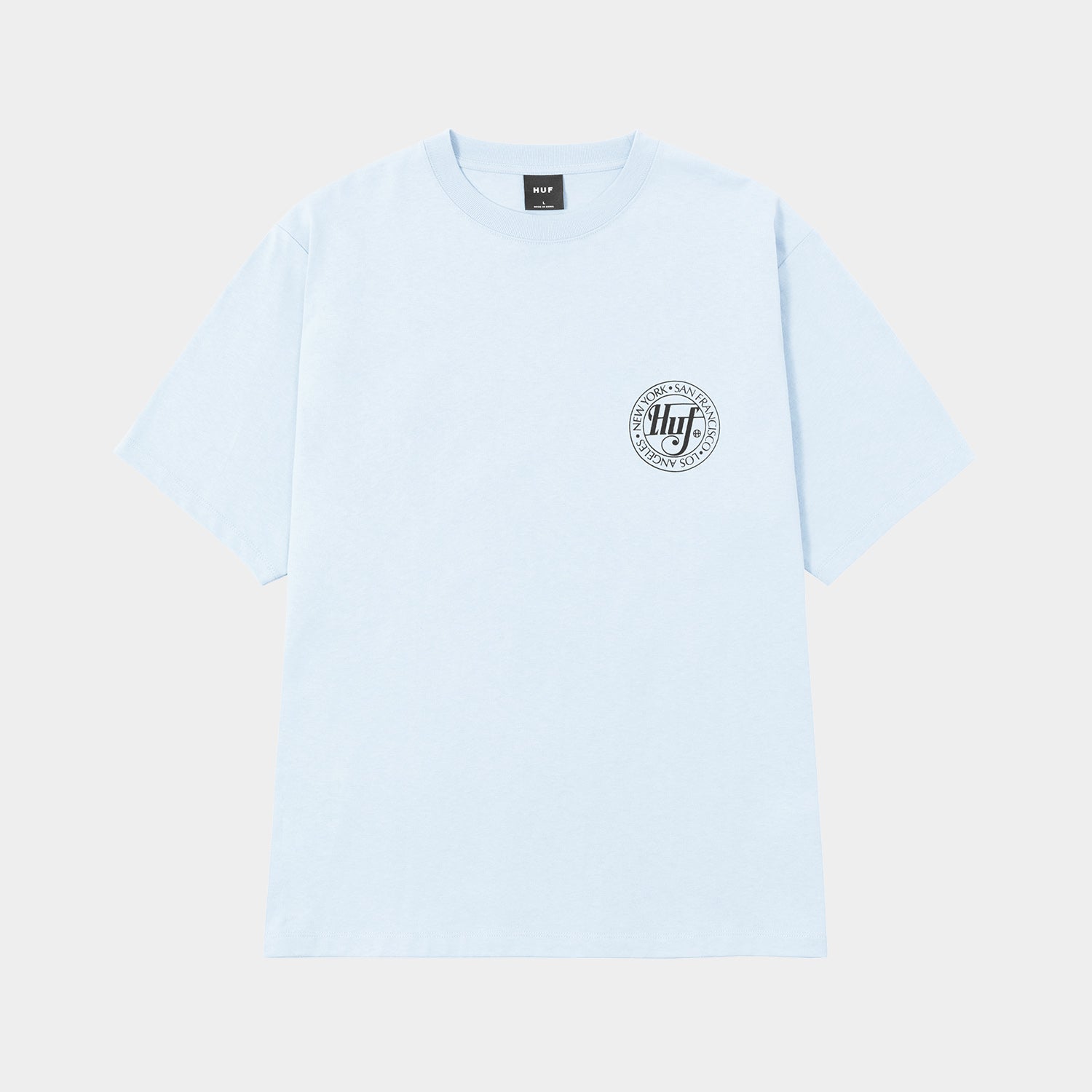 HUF (ハフ) Worldwide JP / T-SHIRTS（Tシャツ） / SHARP SCRIPT TEE商品 / LT BLUE