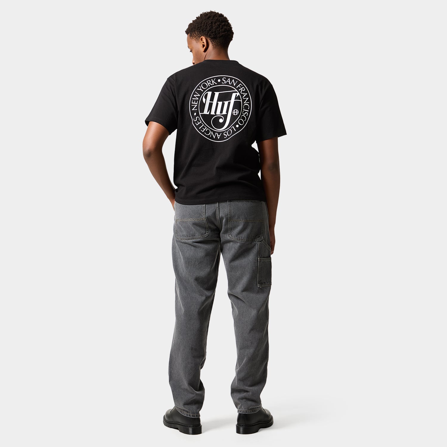 HUF (ハフ) Worldwide JP /T-SHIRTS（Tシャツ）/ SHARP SCRIPT TEE商品 / LT BLUE