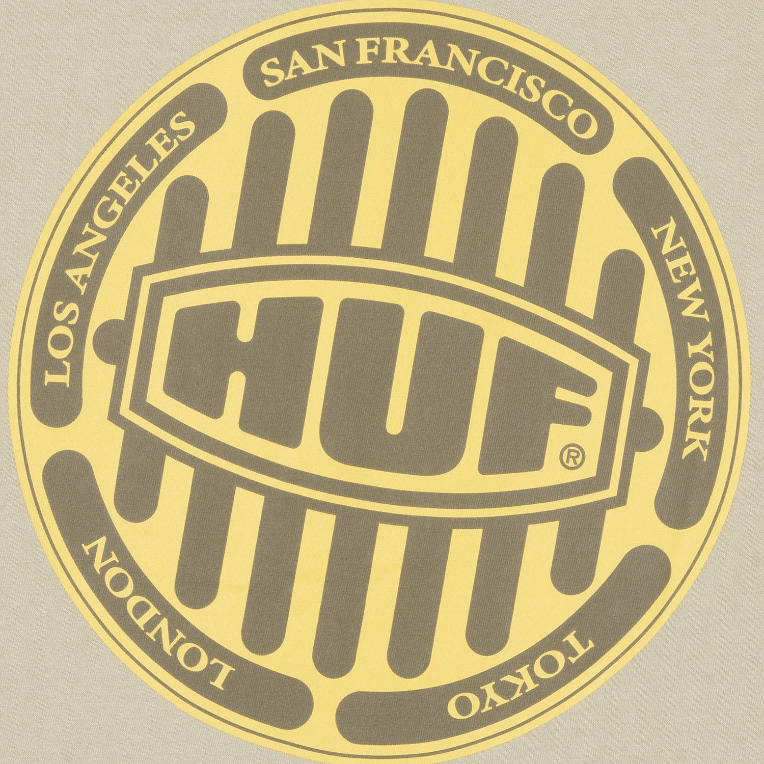 HUF (ハフ) Worldwide JP /T-SHIRTS（Tシャツ）/ DRAIN CAP TEE商品 / CLAY
