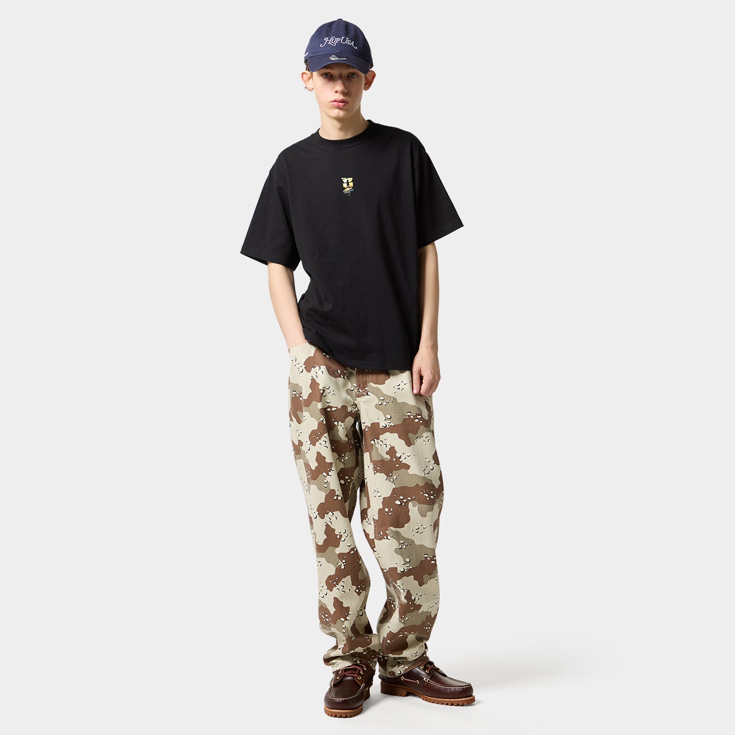 HUF (ハフ) Worldwide JP /T-SHIRTS（Tシャツ）/ KNOCKOUT FLOWER TEE商品 / NAVY