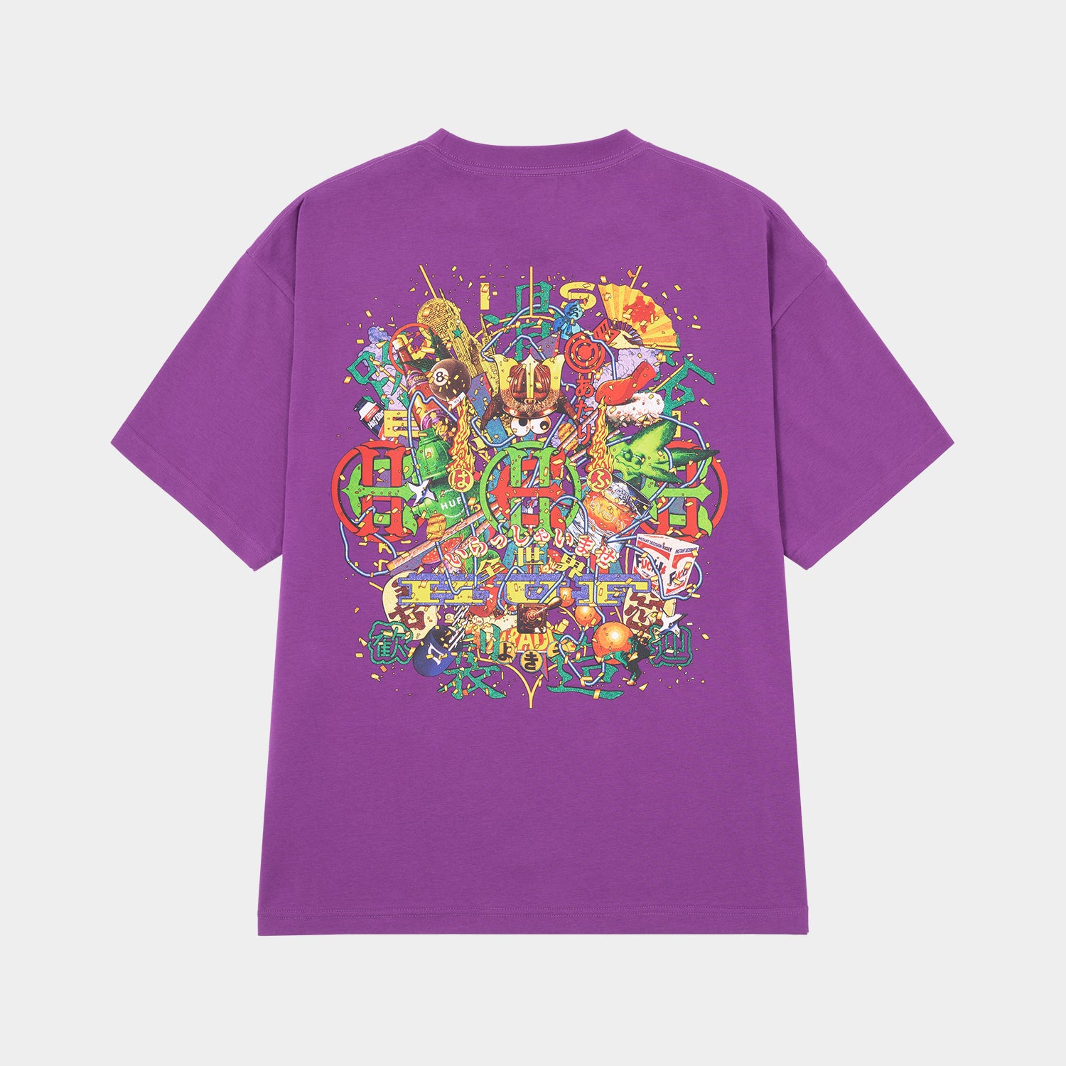 HUF (ハフ) Worldwide JP /T-SHIRTS（Tシャツ）/ HUF X EVISEN SKATEBOARDS HUF ALLSTAR TEE商品 / PURPLE