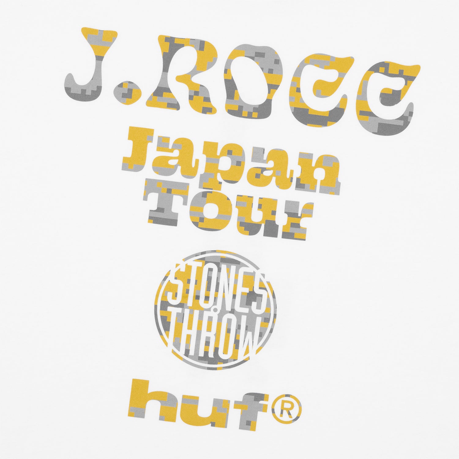 HUF (ハフ) Worldwide JP /T-SHIRTS（Tシャツ）/ HUF X J.ROCC X STONES THROW TEE商品 / WHITE